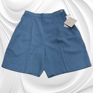 HANASPORT Women’s 6 Blue Pleated Shorts